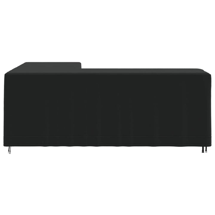 Gartensofa-Abdeckung L-Form Schwarz 420D Oxford