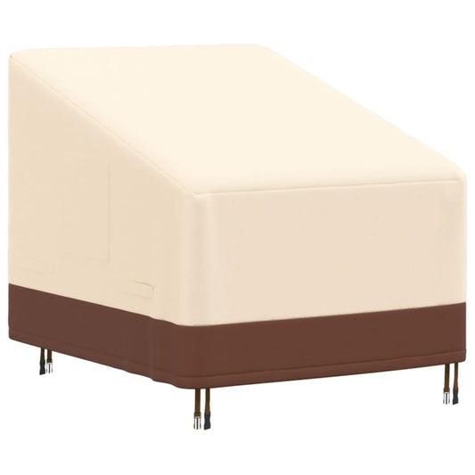 Gartensessel-Abdeckung Beige 79X97X48/74 Cm 600D Oxford