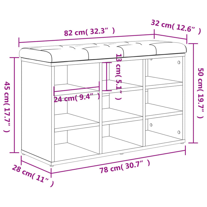 Schuhbank Holzwerkstoff