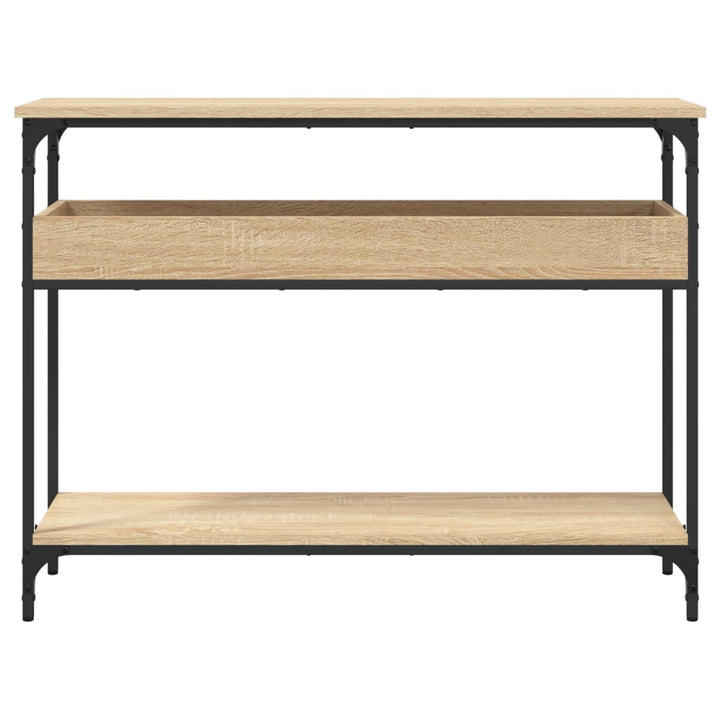 Konsolentisch Mit Ablage Sonoma-Eiche 100X29X75Cm Holzwerkstoff