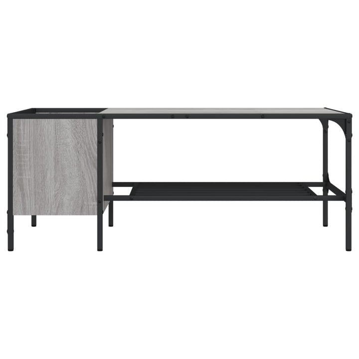 Couchtisch Mit Regal 100X51X40 Cm Holzwerkstoff