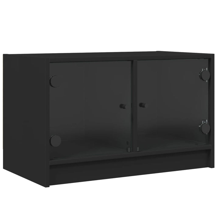 Tv-Schrank Mit Glastüren 68X37X42 Cm