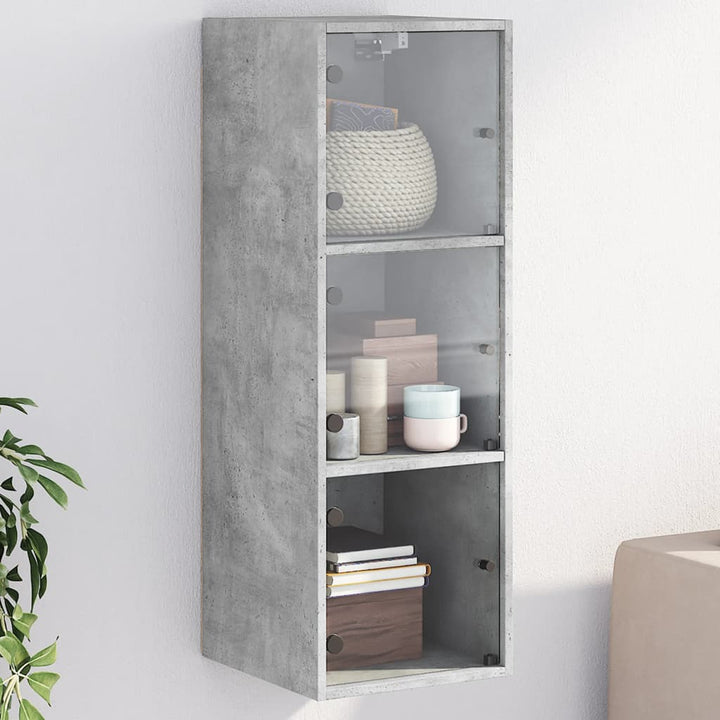 Wandschrank Mit Glastüren 35X37X100 Cm