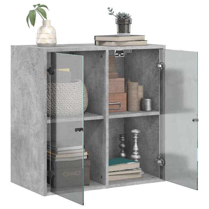 Wandschrank Mit Glastüren 68X37X68,5 Cm