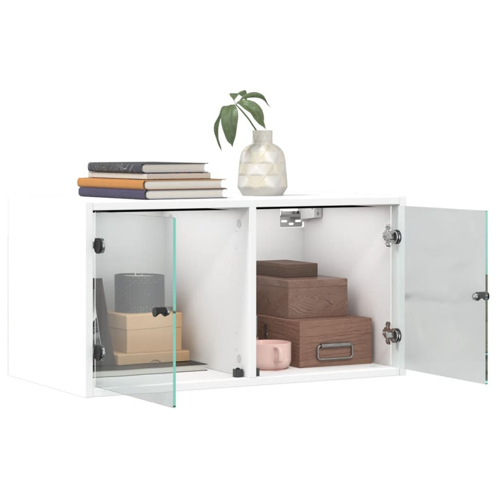 Wandschrank Mit Glastüren 68,5X37X35 Cm