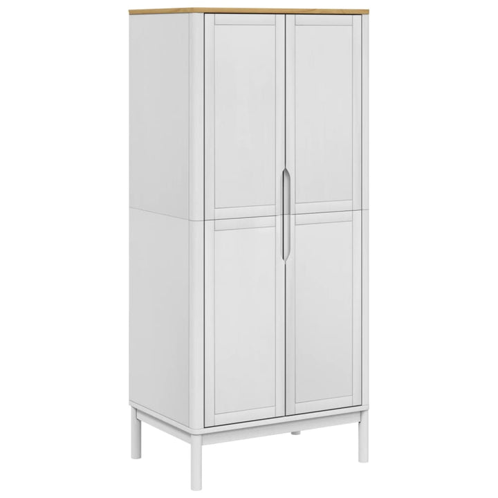 Kleiderschrank Floro 77X53X171 Cm Massivholz Kiefer