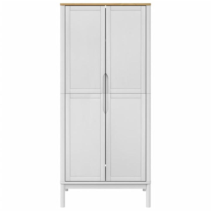 Kleiderschrank Floro 77X53X171 Cm Massivholz Kiefer