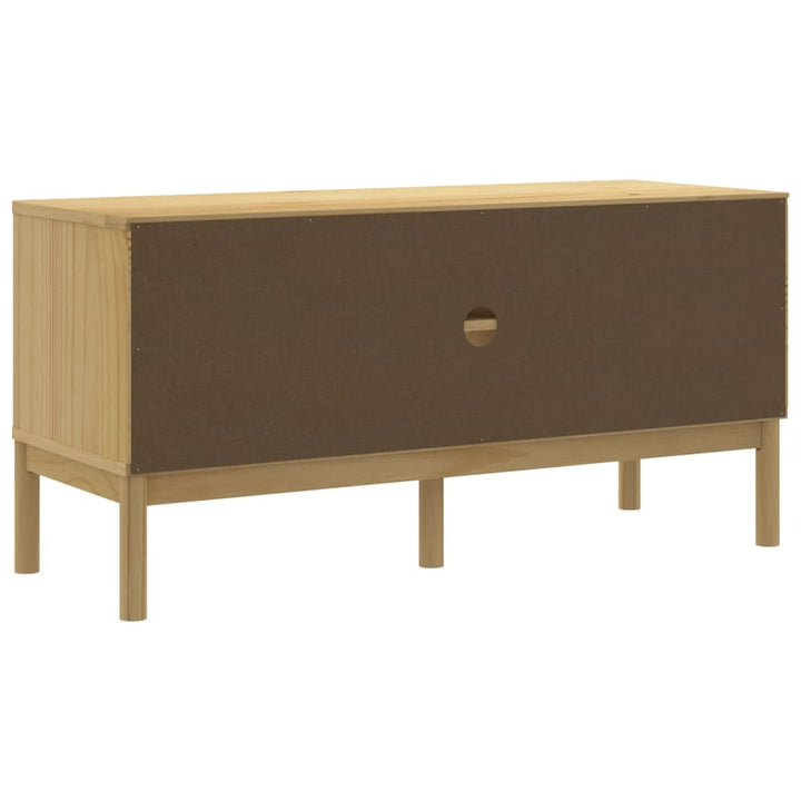 Tv-Schrank Floro 114X43X55 Cm Massivholz Kiefer