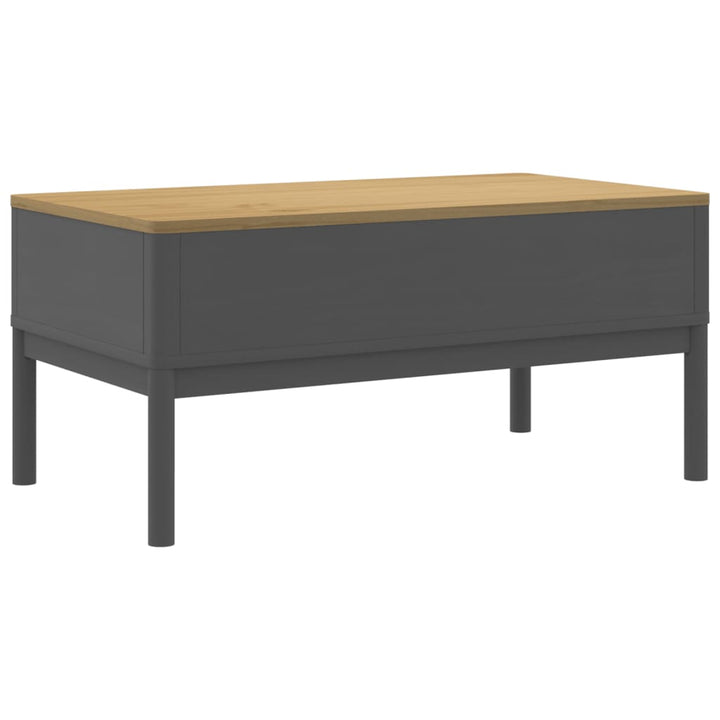 Couchtisch Floro 99X55,5X45 Cm Massivholz Kiefer