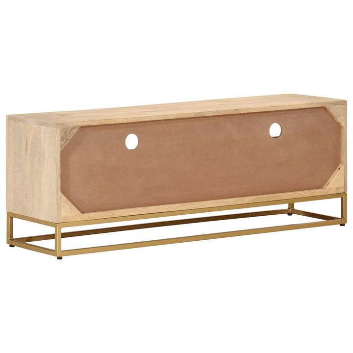 Tv-Schrank Massivholz Mango Und Eisen