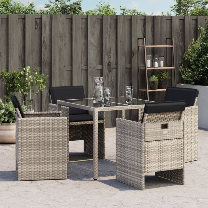 Gartenstühle Mit Kissen 4 Stk. Poly Rattan