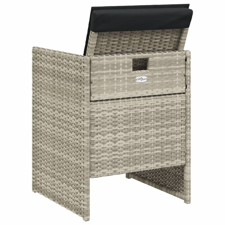 Gartenstühle Mit Kissen 4 Stk. Poly Rattan