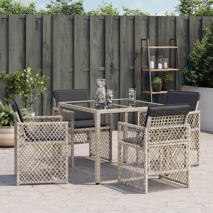 Gartenstühle Mit Kissen 4 Stk. Poly Rattan