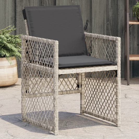 Gartenstühle Mit Kissen 4 Stk. Poly Rattan