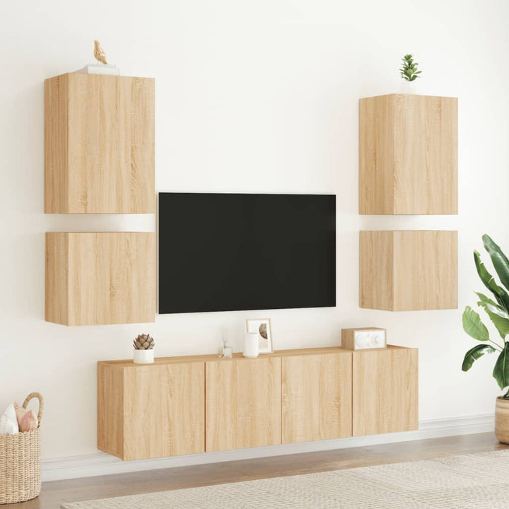 Tv-Wandschrank Sonoma-Eiche 40,5X30X Holzwerkstoff