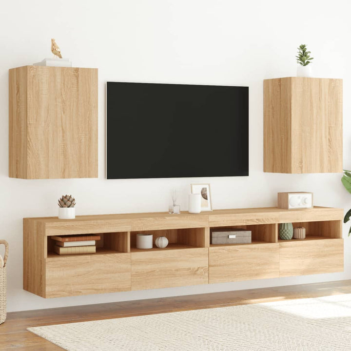 Tv-Wandschränke 2 Stk. 40,5X30Xm Holzwerkstoff