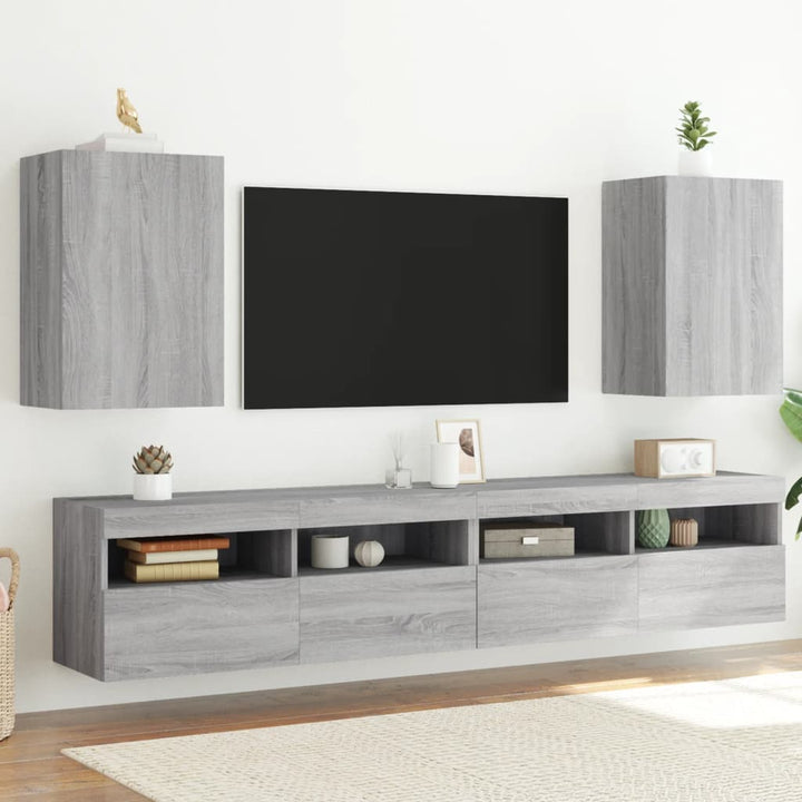 Tv-Wandschränke 2 Stk. 40,5X30Xm Holzwerkstoff