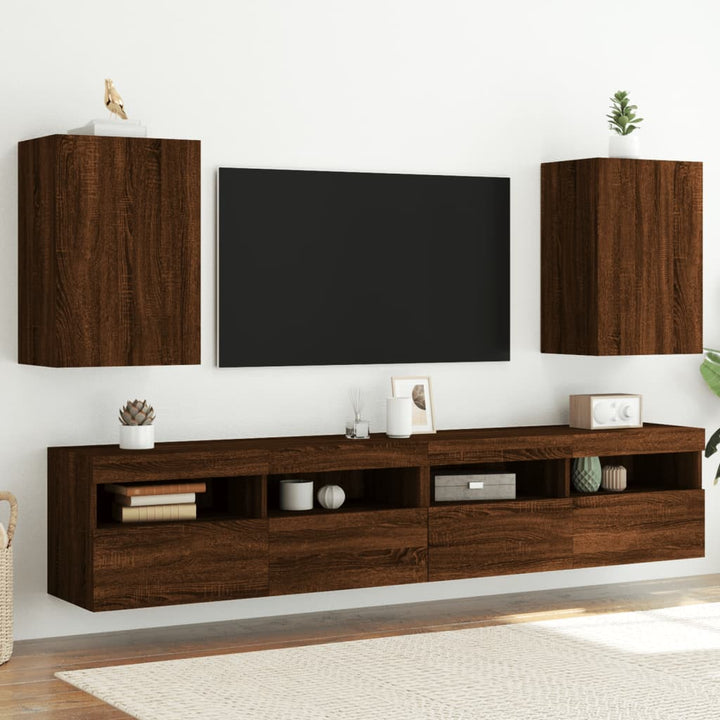 Tv-Wandschränke 2 Stk. 40,5X30Xm Holzwerkstoff