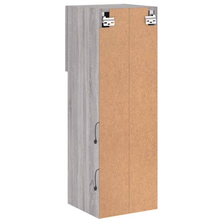 Tv-Schrank Mit Led-Leuchten 30,5X30X Grau Sonoma