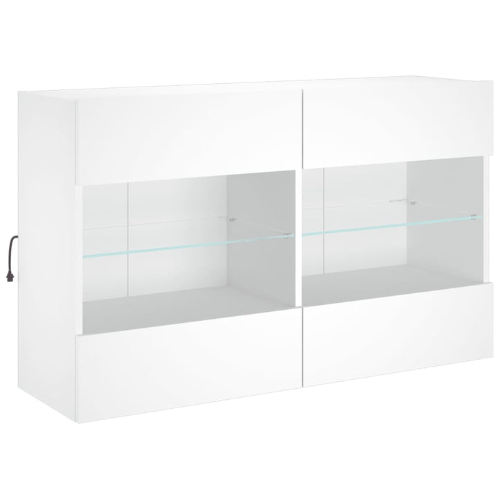 Tv-Wandschrank Mit Led-Leuchten 98,5X30X60,5 Cm