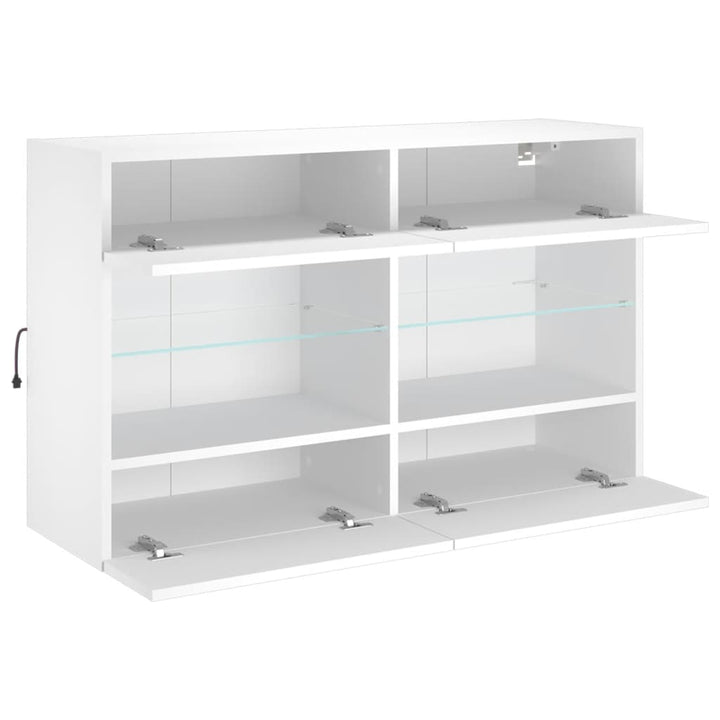 Tv-Wandschrank Mit Led-Leuchten 98,5X30X60,5 Cm