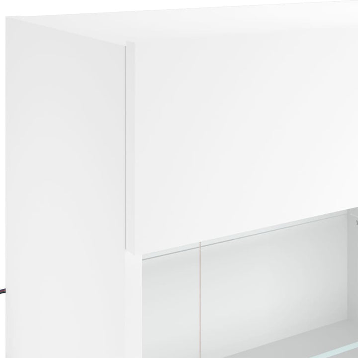 Tv-Wandschrank Mit Led-Leuchten 98,5X30X60,5 Cm