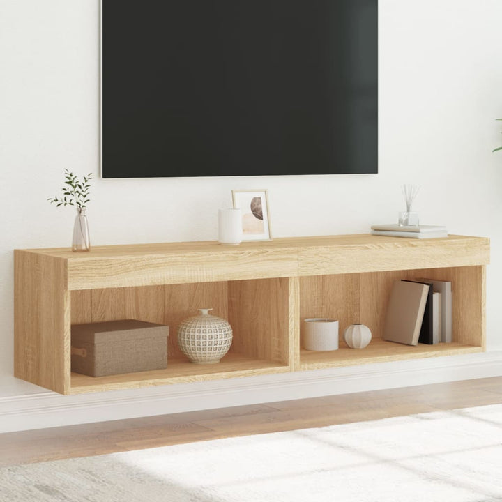 Tv-Schrank Mit Led-Leuchten 60X30X30 Cm