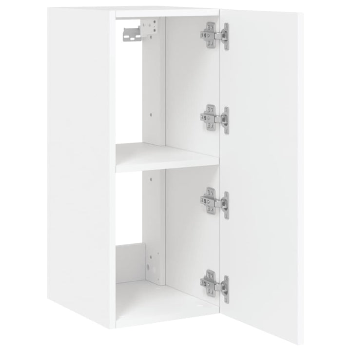 Tv-Wandschrank Mit Led-Leuchten 30,5X35X70 Cm Weiß