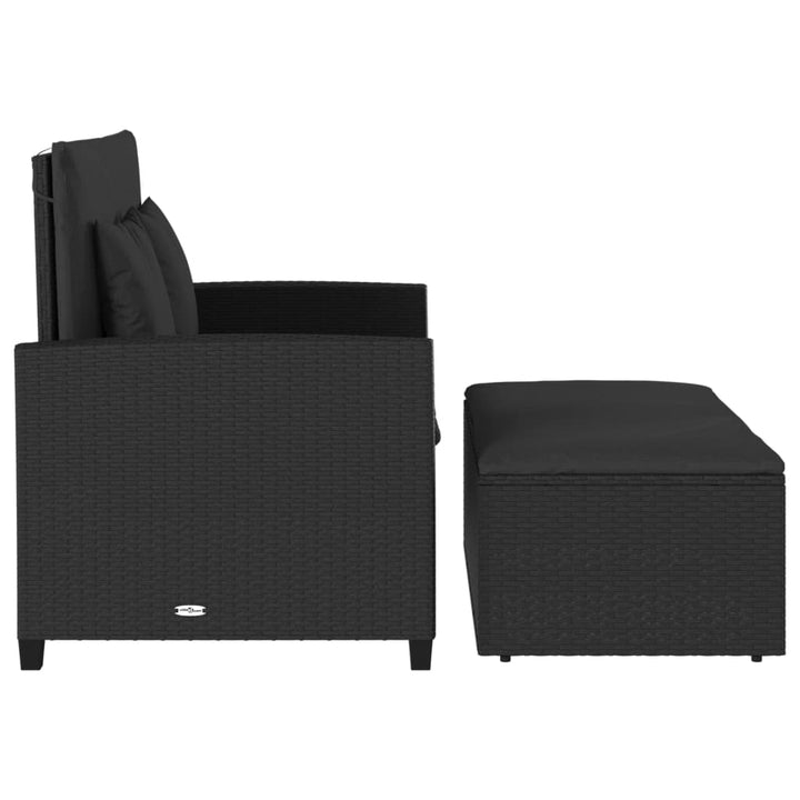 Gartensofa Mit Kissen 2-Sitzer Poly