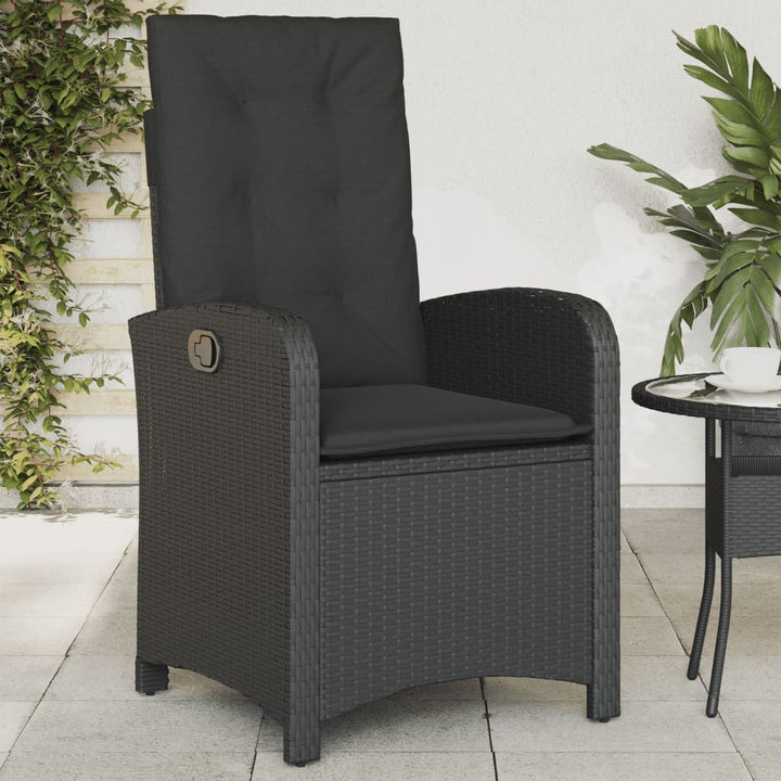 Gartensessel Mit Kissen 2 Stk. Verstellbar Poly Rattan