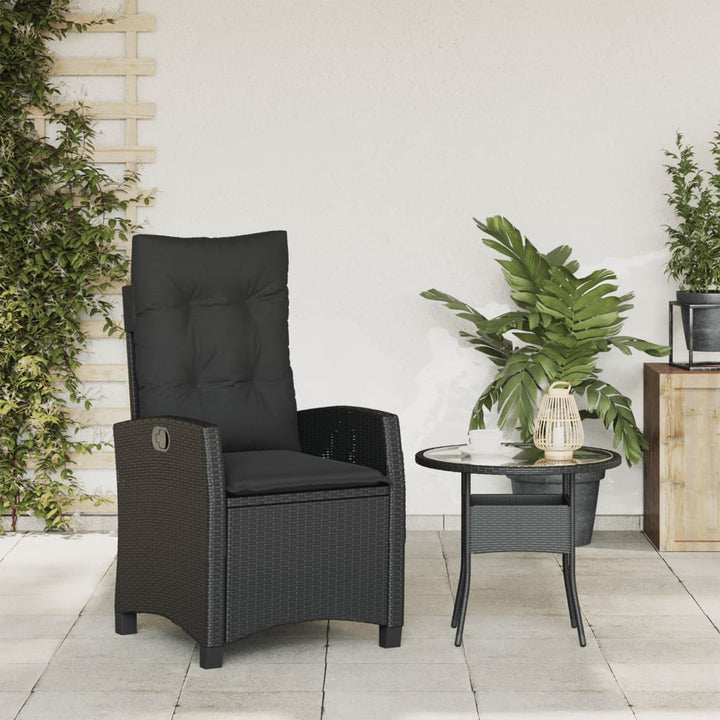 Gartensessel Verstellbar Mit Kissen Poly Rattan