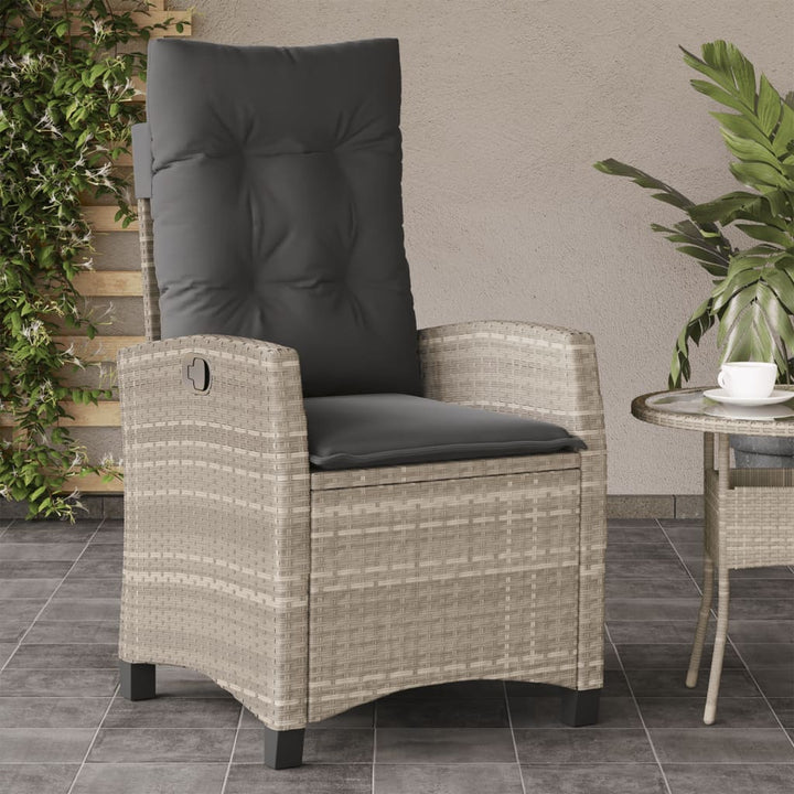 Gartensessel Verstellbar Mit Kissen Poly Rattan