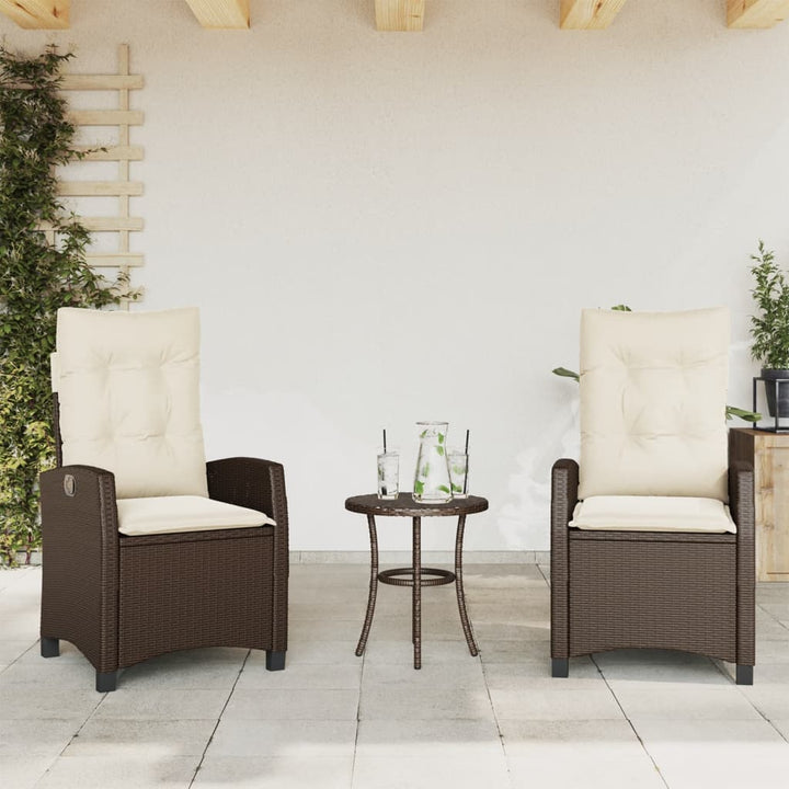 Gartensessel Verstellbar Mit Kissen Poly Rattan