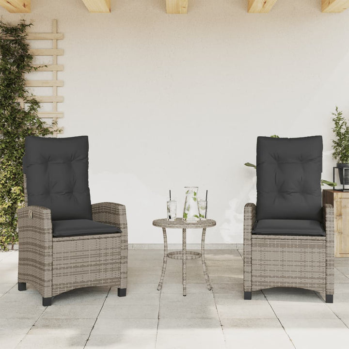 Gartensessel Verstellbar Mit Kissen Poly Rattan