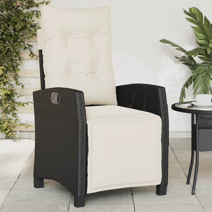 Gartensessel Verstellbar Mit Kissen Poly Rattan