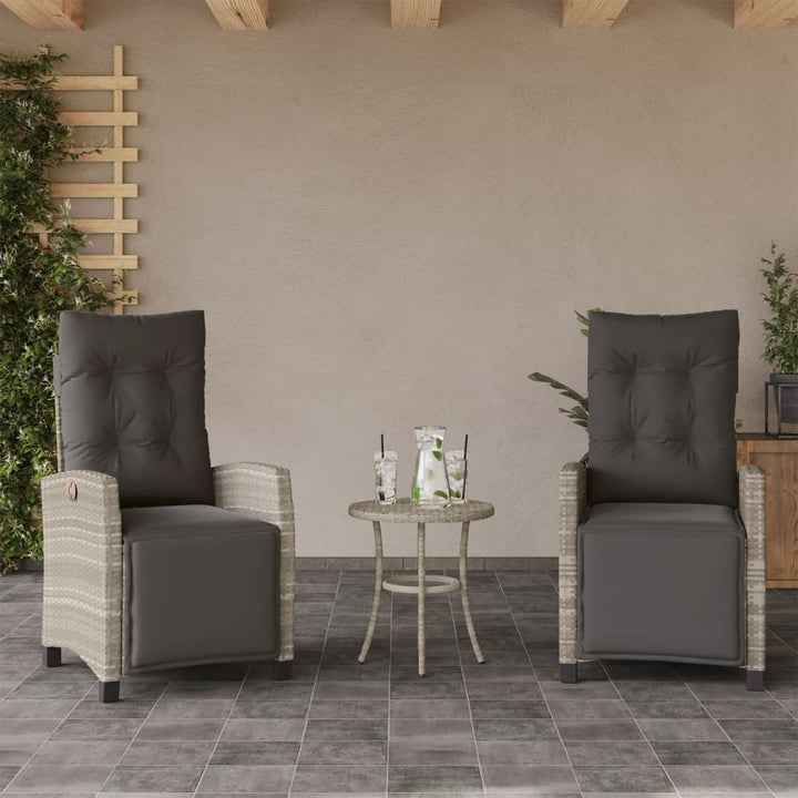 Gartensessel Verstellbar Mit Kissen Poly Rattan