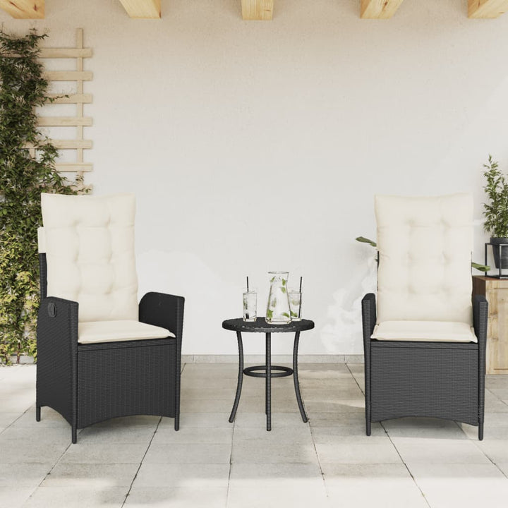 Gartensessel Kissen 2Stk. Verstellbar Beigemischung Poly Rattan