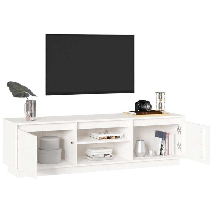 Tv-Schrank 140X35X40 Cm Massivholz Kiefer