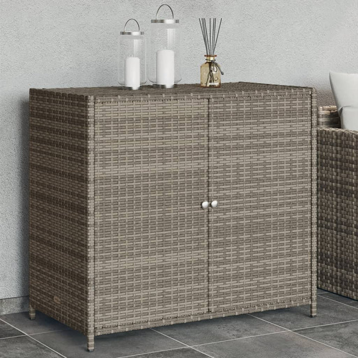 Gartenschrank 83X45X76 Cm Poly Rattan