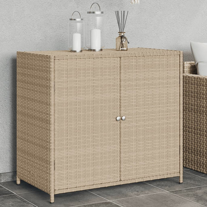 Gartenschrank 83X45X76 Cm Poly Rattan