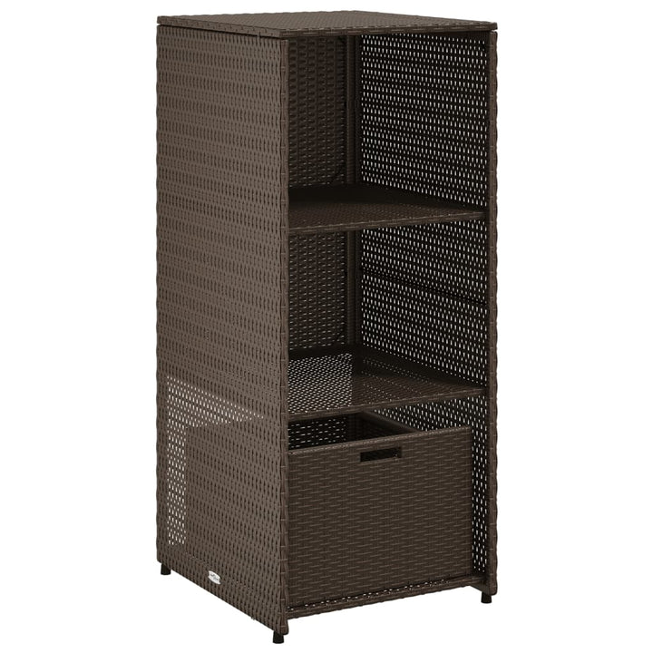 Gartenschrank 50X55X115 Cm Poly Rattan