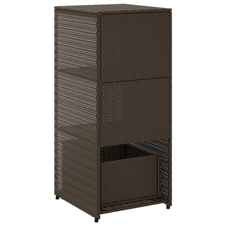 Gartenschrank 50X55X115 Cm Poly Rattan