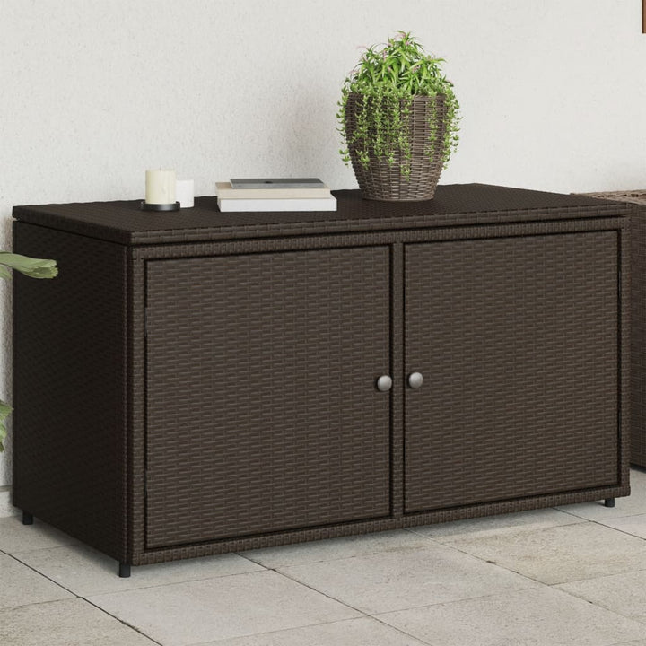 Gartenschrank 110X55X60,5 Cm Poly Rattan