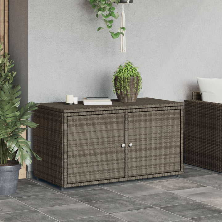 Gartenschrank 110X55X60,5 Cm Poly Rattan