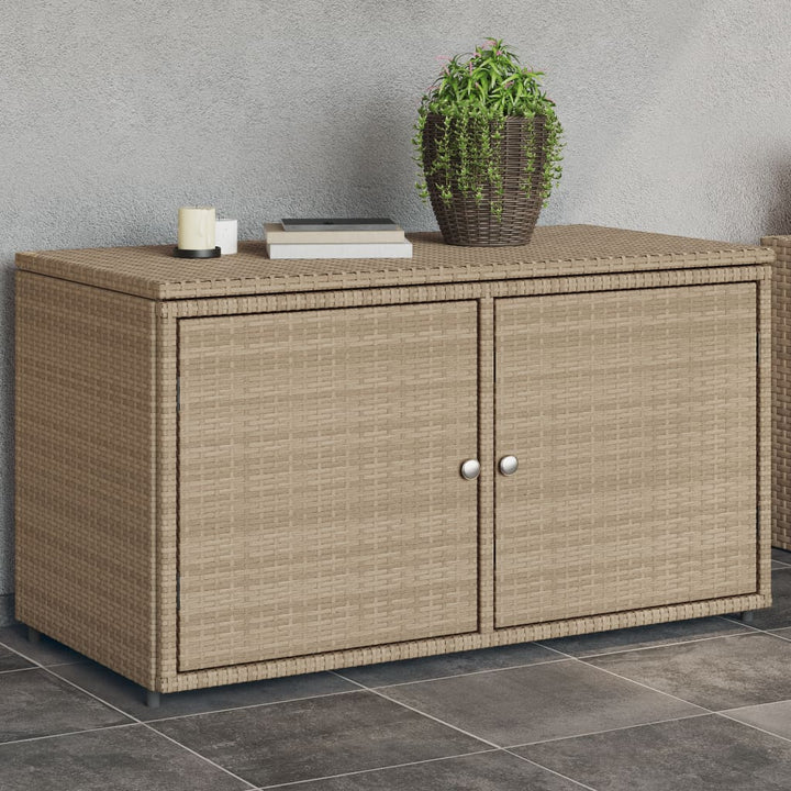 Gartenschrank 110X55X60,5 Cm Poly Rattan