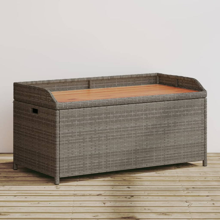 Gartenbank Mit Stauraum 120 Cm Poly Rattan