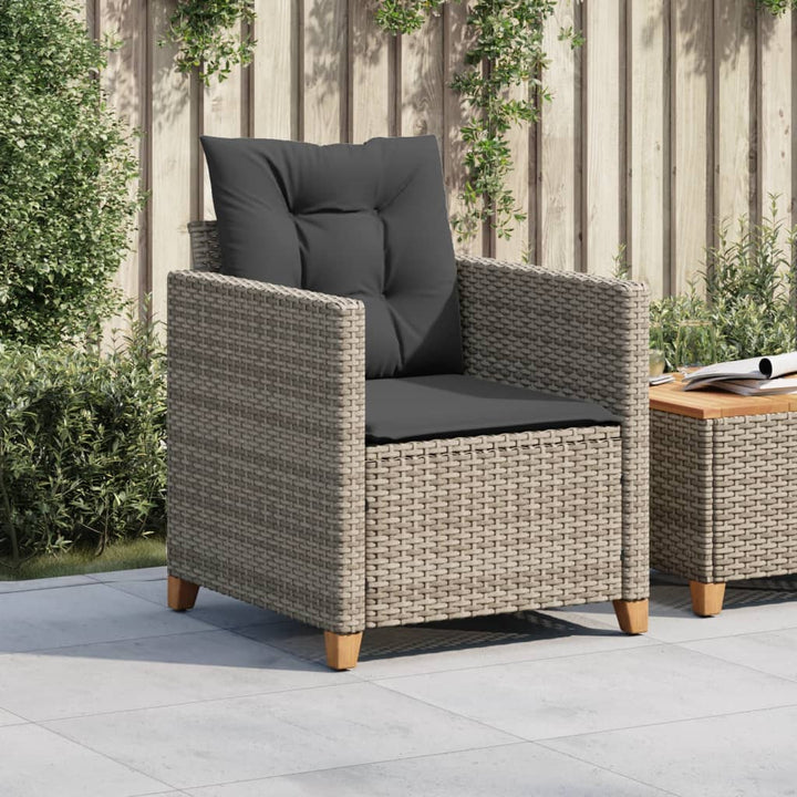 Gartensessel Mit Kissen Poly Rattan