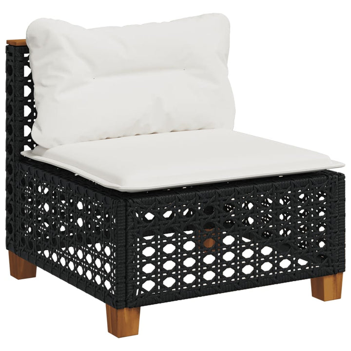 Gartensofa Ohne Armlehnen Mit Kissen Poly Rattan