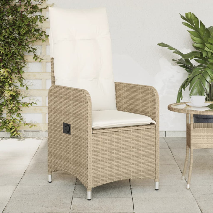 Outdoor-Lehnstühle 2 Stk. Mit Tisch Poly Rattan