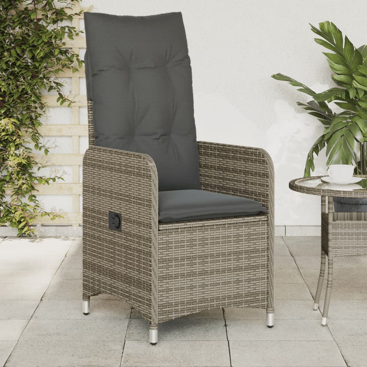 Gartensessel Verstellbar Mit Kissen Poly Rattan